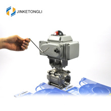 JKTLEB010 válvula de aire de bola roscada automatizada
